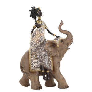 MASAI TRIBAL C/ELEFANTE 22,5X12X32,5 CM