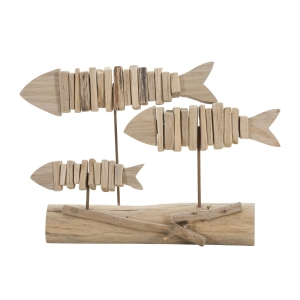PEIXE NATUREZA 37X10X24 CM