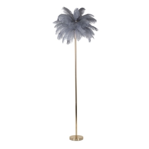 LÂMPADA DE PÉ CINZA PALMEIRA CM Ø 55X160