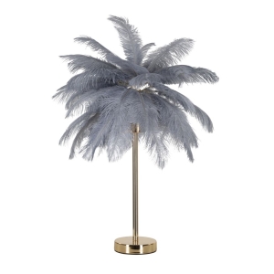 CANDEEIRO DE MESA PALM CINZA Ø 55X60 CM