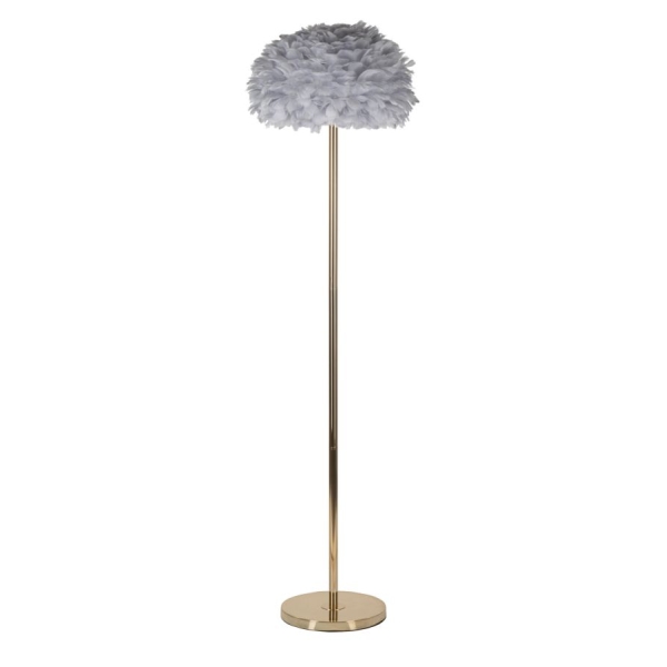 LÂMPADA DE PISO FEATHERS SLIM CINZA Ø 43X170 CM