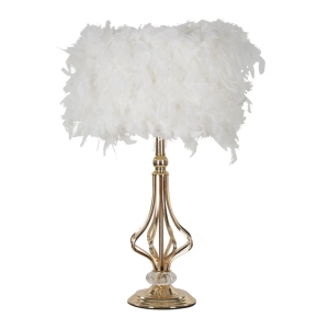 CANDEEIRO DE MESA TARTY BRANCO Ø 25X54 CM