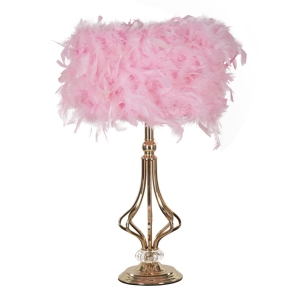 CANDEEIRO DE MESA TARTY ROSA Ø 25X54 CM