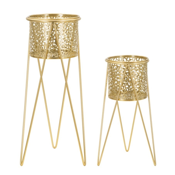 PAR DE VASO P/GLOD CM 21X20X46-18X18X32