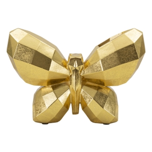 VASO BORBOLETA OURO 22,5X8X15 CM