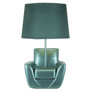 LÂMPADA DE CABECEIRA MIDCENTURY TURQUESA CM Ø 26X43