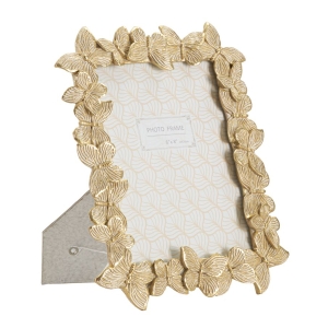 QUADRO BORBOLETA GLOD 22,3X2,3X27,8 CM (MEDIDA INTERNA 15X20 CM)