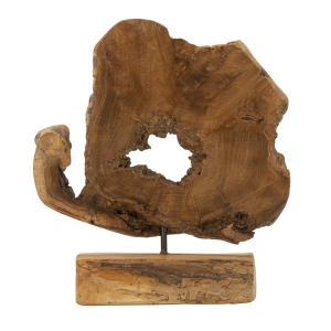 ESCULTURA BINTANG EM TECA RECICLADA CM 31X13X35 (PEÇAS ÚNICAS - NÃO SUBSTITUÍDAS EM SÉRIE)