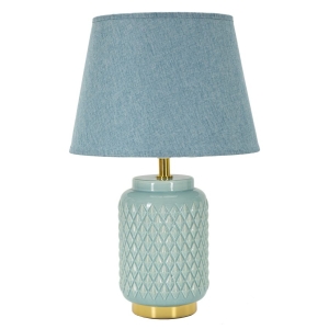 CANDEEIRO DE MESA QUADRADO AZUL CM Ø 28X44
