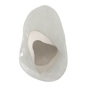 LÂMPADA DE PAREDE PRATA OCEANO CM 21X8X31
