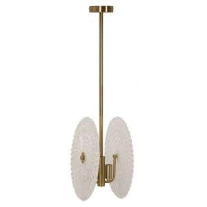 LUSTRE DE VIDRO CM 35X18X80