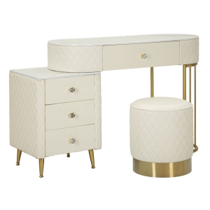 SANITA SHARON CREME C/PUFF CM 120X40X75 (MEDIDA PUFF Ø36X39)