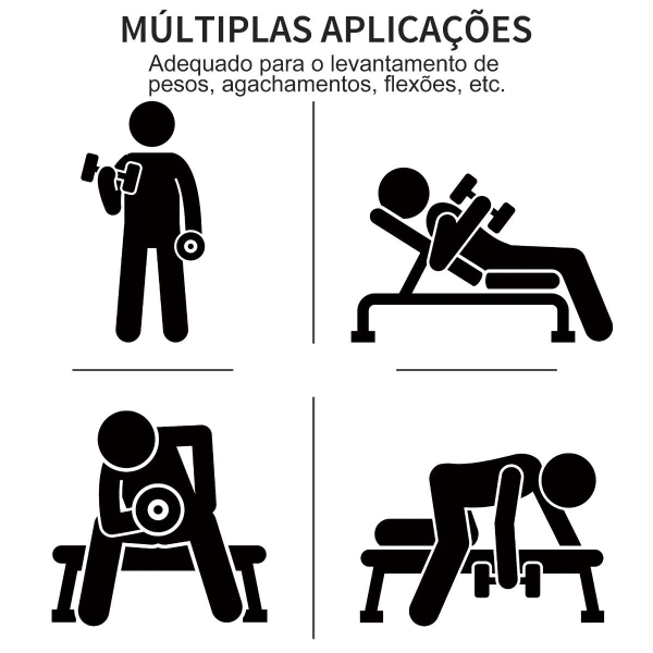 HOMCOM Jogo de 8 Halteres Hexagonais 4 Pares 4kg 3kg 2kg 1kg com Revestimento Pesos para Exercícios em Casa Academia Aço Multicolor - Image 6