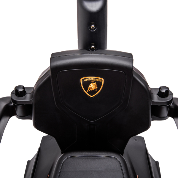 AIYAPLAY 2 em 1 Carro Andador para Crianças 12-36 Meses Lamborghini Essenza SCV2 Carro Andador com Buzina Guiador e Grade de Segurança Removível 86,5x40x89,5cm Branco e Preto - Image 8
