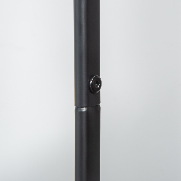 HOMCOM Charriot com Sapateiro Charriot com Rodas Barra de Pendurar e 2 Cestos para Entrada Dormitório Sala de Estar 56,5x31,5x152,5cm Preto - Image 8