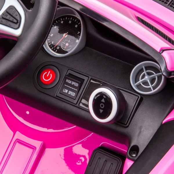 AIYAPLAY Carro Elétrico Mercedes SLC 300 12V para Crianças de 3-6 Anos com Controlo Remoto Faróis LED Buzina Música TF USB e Abertura da Porta 3-5km/h 107x62,5x44cm Rosa - Image 9