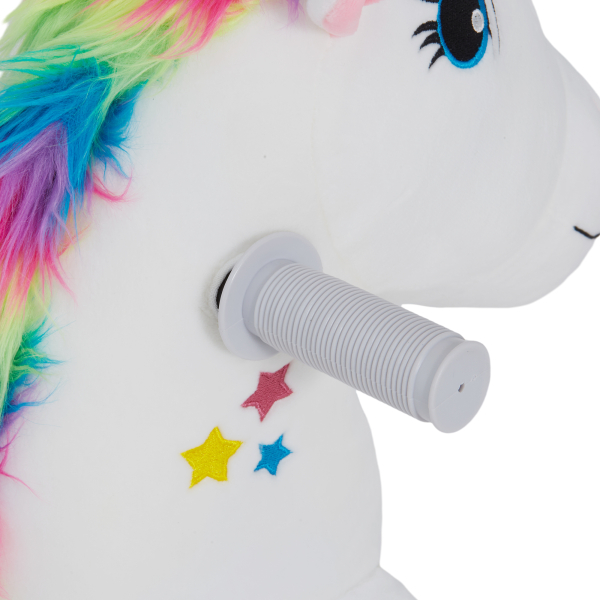AIYAPLAY Unicórnio Elétrico para Crianças de 18 a 36 Meses Unicórnio Infantil Eétrico com Bateria 6V e Música 69x34x53 cm Branco - Image 9