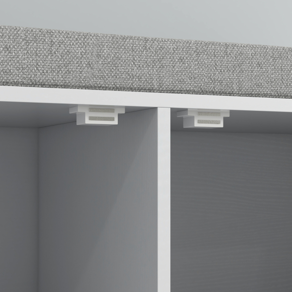 HOMCOM Banco Sapateira para Entrada com Assento Almofadado Amovível para 4 Pares de Sapatos 84x35x50 cm Branco - Image 9