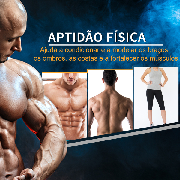 HOMCOM Haltere Hexagonal 15 kg Haltere com Barra de Conexão Metálica para treino em Casa Ginásio Escritório Preto e Prata - Image 7