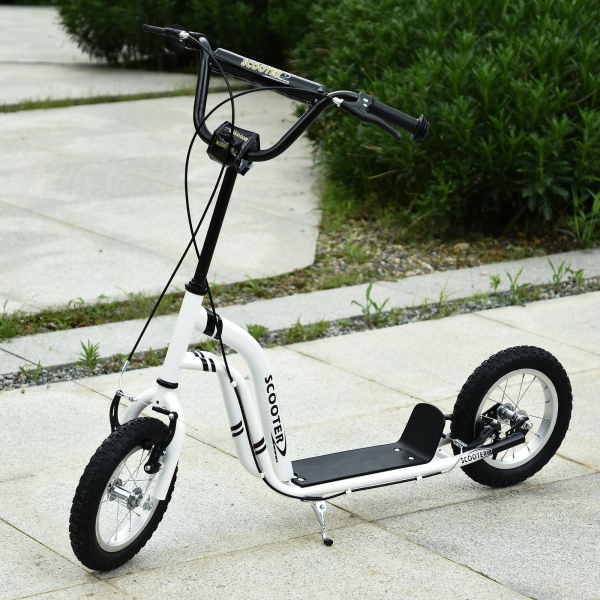 HOMCOM Trotinete com altura ajustável 2 Pneus infláveis ​​para crianças acima de 5 anos - Image 2