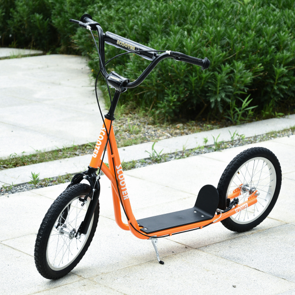 HOMCOM trotinete para crianças acima de 5 anos de altura ajustável com pneus Freio laranja - Image 2