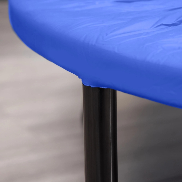 HOMCOM Trampolim Fitness Ø81cm Trampolim de Aço com Borda Protetora e 28 Molas para Exercícios em Interior E Exterior Carga 100kg 81x81x22,5cm Preto e Azul - Image 8