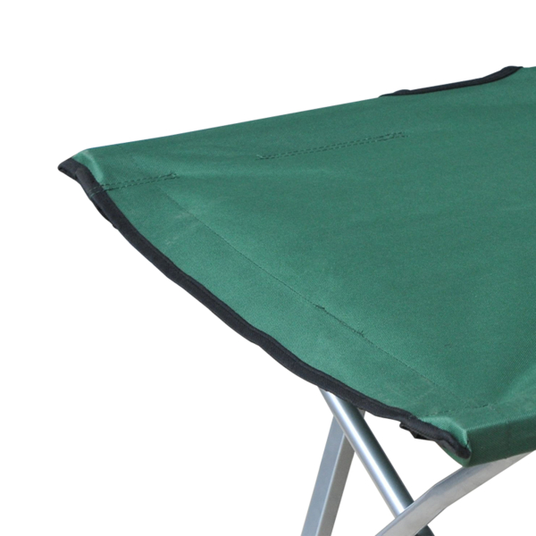 Outsunny Cama de Campismo Dobrável Cama de Campismo com Estrutura Metálica Carga 136 kg para Praia Viagens 193x64x40 cm Verde - Image 8