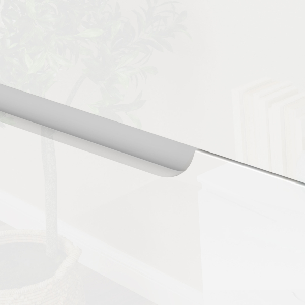 HOMCOM Cómoda com 6 Gavetas Cómoda de Dormitório Moderna com Sistema Anti-Tombo 120x40x75 cm Branco - Image 8