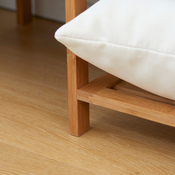 HOMCOM Suporte para Cabides de Bambu com Prateleira de Armazenamento de 6 Níveis e Vara Supensa 90x30x145 cm Madeira - Image 9