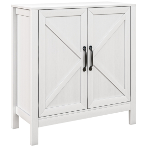 HOMCOM Aparador para Sala de Estar Moderno Móvel Sala de Estar com Prateleira Ajustável Aparador Cozinha 80x35x85 cm Branco