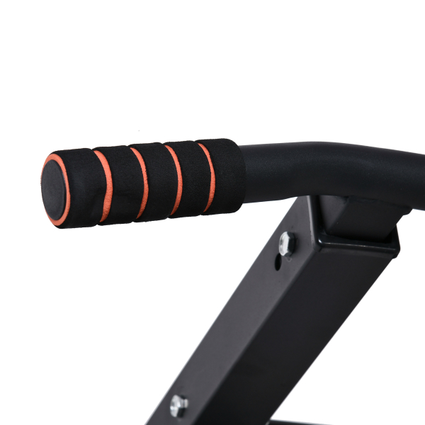 HOMCOM Barra de Elevações de Parede Barra de Pull Up de Aço Multifuncional para Treinos Fitness Treino em Casa Carga Máx.120kg  93x72x48cm Preto - Image 9