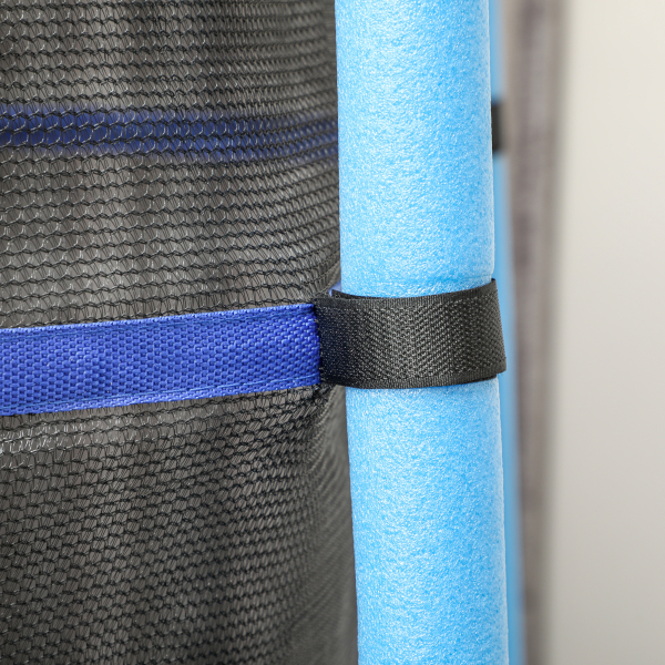 HOMCOM Trampolim para Crianças com Rede de Segurança e Estrutura de Aço para Interiores e Exteriores Carga 50 kg Ø163x190 cm Azul - Image 9
