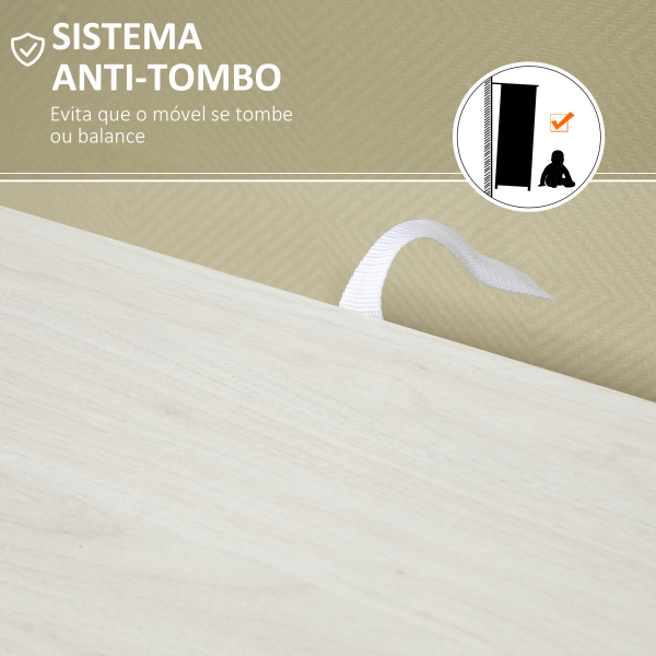 HOMCOM Armário de Sala de Estar Aparador Auxiliar com 4 Gavetas 1 Armário e Prateleira Inferior Móvel de Armazenamento 54x29x83cm Branco - Image 7