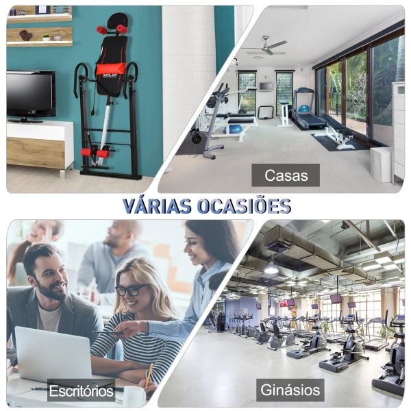 HOMCOM Mesa de Inversão Dobrável com Cintura Acolchoada e Cinto de Segurança Carga Máxima 150 kg - Image 6