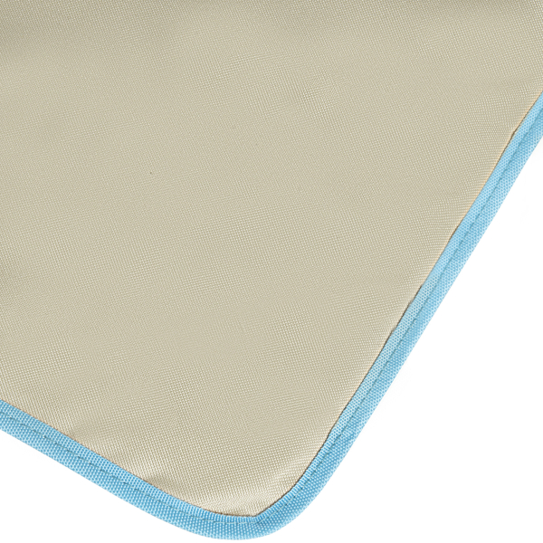 Outsunny Conjunto de 2 Esteiras de Praia Dobráveis 124x53x50cm com Encosto Ajustável e Apoio para a Cabeça Esteira de Praia Tecido Oxford Aço com Bolsa de Transporte Bege e Azul - Image 8