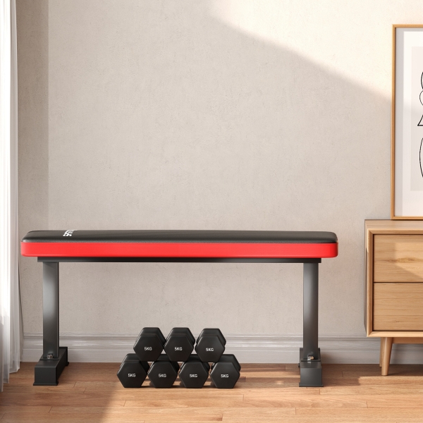 SPORTNOW Banco de Musculação Banco de Abdominais para Treino de Corpo Completo e Casa Ginásio 106x26x48 cm Preto - Image 9