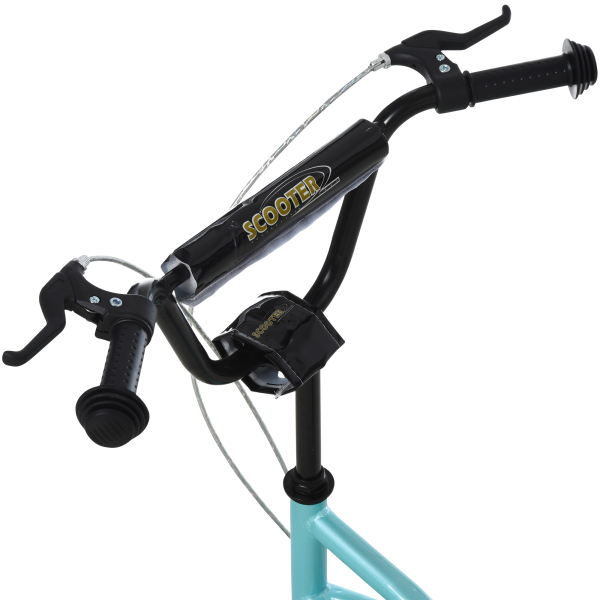 HOMCOM Trotinete para Crianças com Guiador Ajustável em Altura Travão Duplo e Estrutura de Aço 120x58x75-80 cm Azul - Image 8
