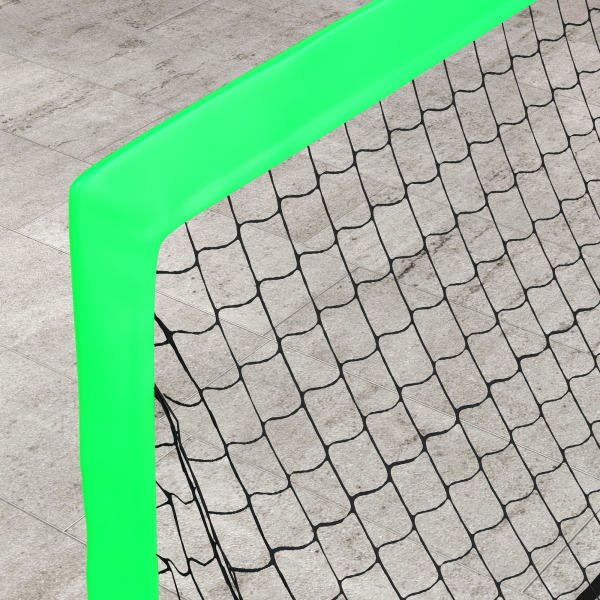 SPORTNOW Conjunto de 2 Balizas de Futebol Dobráveis para Crianças com Luz LED e Postes de Fibra de Vidro 120x90x90 cm Verde - Image 8