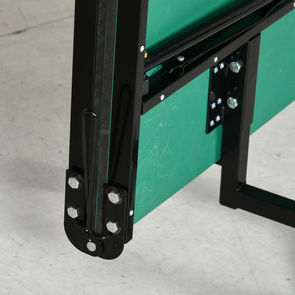 SPORTNOW Mesa de Ping Pong Dobrável Profissional Tamanho Padrão com Rede Raquetes e 3 Bolas 274x152,5x76 cm Verde - Image 9