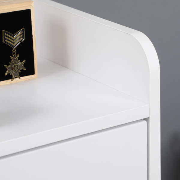 HOMCOM Vitrine Sala de Estar Estante para Livros com Portas de Vidro Prateleira Ajustável e Dobradiças de Fechamento Suave 60x60x116 cm Branco - Image 7
