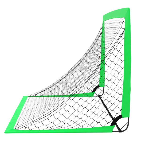 SPORTNOW Conjunto de 2 Balizas de Futebol Dobráveis para Crianças com Luz LED e Postes de Fibra de Vidro 120x90x90 cm Verde - Image 7