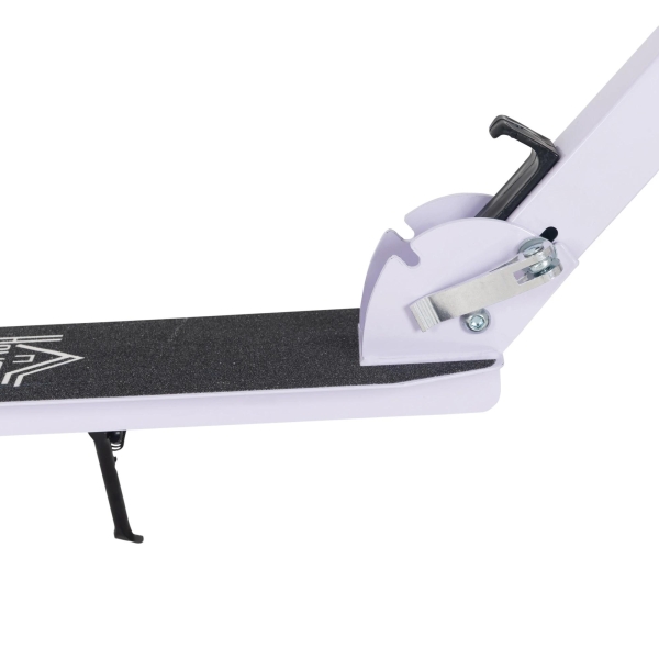HOMCOM Trotinete Dobrável para Crianças de 7 a 14 Anos Trotinete Infantil com Guiador Ajustável em 4 Níveis e Travão 88x37x75-100cm Branco - Image 7