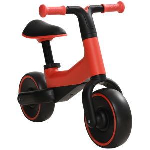 AIYAPLAY Bicicleta sem Pedais para Crianças acima de 18 Meses com Assento Ajustável em 30-36,5 cm Rodas de Ø19 cm 66,5x34x46,5 cm Vermelha