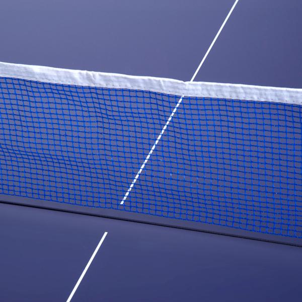 HOMCOM Mesa de Ping Pong Dobrável Mesa de Ping Pong Profissional com Rede e Estrutura de Aço para Interior e Exterior 182x91x76 cm Azul - Image 9
