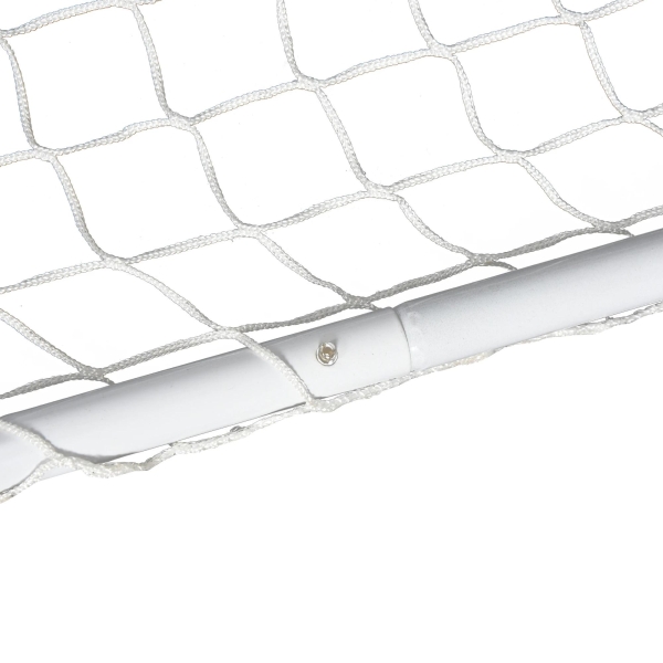 HOMCOM Conjunto de 2 balizas de futebol com rede e bola para crianças e adultos 78x46x 56cm Branco - Image 9