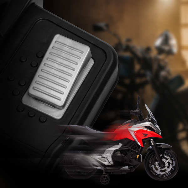 AIYAPLAY Moto Elétrica para Crianças de 3-6 Anos com Licença Honda com USB MP3 Luz LED e Velocidade 3 km/h Carga 30 kg Vermelho - Image 8