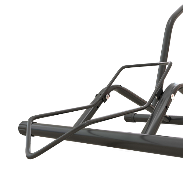 SPORTNOW Estacionamento para Bicicletas Suporte para Bicicletas de Aço para Interior e Exterior 59x41x38 cm Preto - Image 7