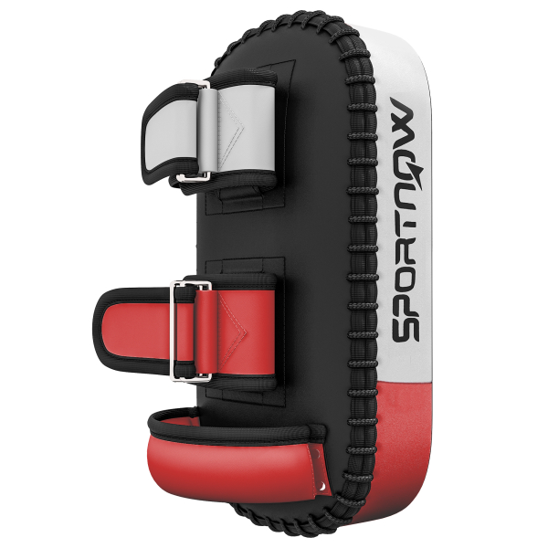 SPORTNOW Escudo de Golpe para Boxe Thai Pads 38x20x18 cm para Treinos de Boxe Kickboxing Muay Thai Kárate Preto