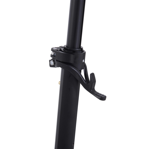 HOMCOM Trotinete Dobrável para Adultos e Crianças acima de 14 anos Guidão com Altura Ajustável Freio Rodas Grandes Carga 100kg 93,5x38x95-105cm Preto - Image 8