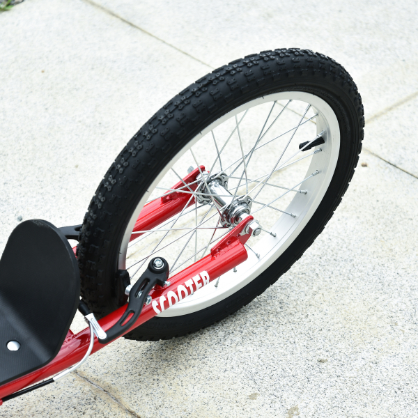 HOMCOM trotinete para crianças acima de 5 anos de altura ajustável com pneus Freio Vermelho - Image 9